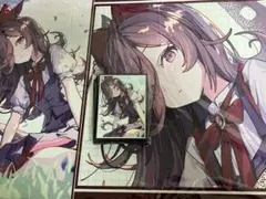 β1 ウマ娘 マイク&嬉し涙 ライスシャワー スリーブ&プレイマット β1 ウマ娘 嬉し涙&マイク ライスシャワー スリーブ&プレイマット