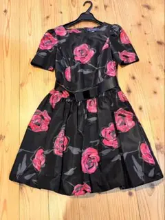 M'S GRACY 花柄ひざ丈バルーンワンピース 36