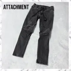 【ATTACHMENT】グレー スキニー 日本製 アタッチメント デニムパンツのサムネイル