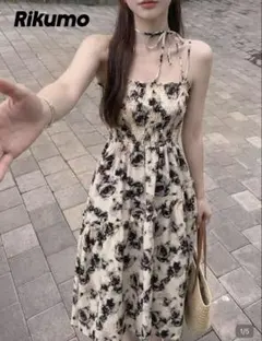 SHEIN オールオーバーフローラルキャミワンピース