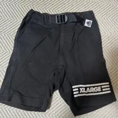 XLARGE kidsブラック ハーフパンツ ベルト付き