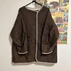 ブラウン キルティングジャケット