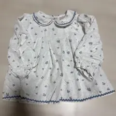 petit main 花柄シャツ 90