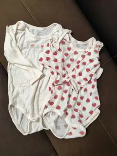 futafuta 長袖 ボディスーツ 90cm 2枚セット