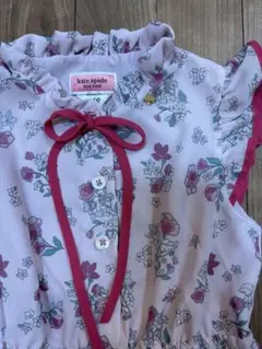ケイトスペードキッズフラワープリーツワンピース