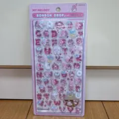 サンリオ　ボンボンドロップシール　もじ　マイメロディ