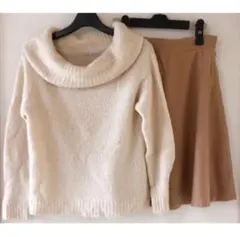 ◎美品◎ベージュ系 ニット＆スカート Mサイズ まとめ売り