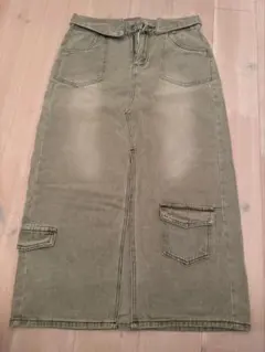 shein デニムスカート　ロングスカート　L