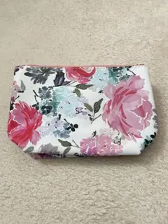 ポーチ 小物入れ 花柄 フラワー ピンク