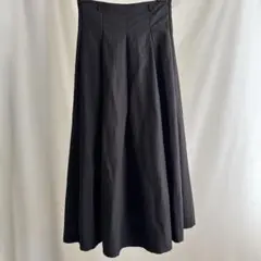 フレアロングスカート ブラック　hooked vintageのサムネイル