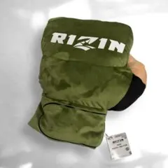 RIZIN オープンフィンガーぬいぐるみ 緑 24時間以内発送 手につけて応援を楽しもう！オープンフィンガーグローブをビッグサイズ