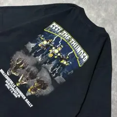 00s FEEL THE THUNDER Tシャツ バイク イベント 企業物