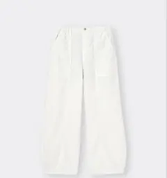 GU ホワイト コクーンジョガープルオンパンツ