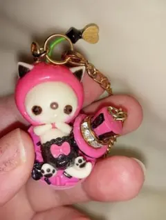 ピンク猫キャラクター チャーム