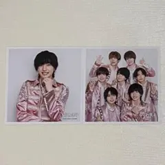 なにわ男子　道枝駿佑　ましかくフォト　　　集合1枚　個人1枚　新品未使用