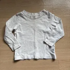 ライトグレー 長袖Tシャツ