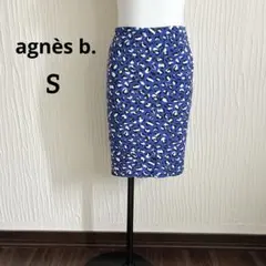 agnès b.アニエスベー　タイトスカートY2K 00s 平成　青レオパードのサムネイル