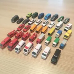 値下げしました☆ミニカーセット 39台 消防車 救急車 パトカー はたらく車