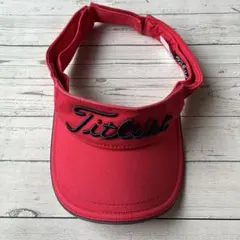 Titleist FootJoy ゴルフメンズ サンバイザー レッドロゴ刺繍のサムネイル