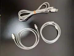 USB-C、USB-A to Lightningケーブル 計3本まとめ売り