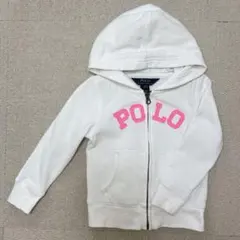 Polo Ralph Lauren ホワイトパーカー 裏起毛 3T 100cm
