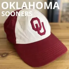 【カレッジ】Oklahoma Sooners OU キャップ 2トーン 刺繍