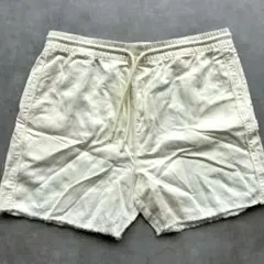 【新品】 ZARA パンツ ウエストゴム ドローストリング 裾フリンジDA09のサムネイル