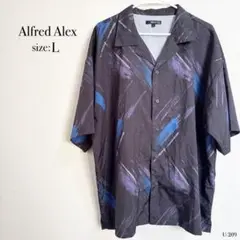 Alfred Alex 半袖シャツ Lサイズ アート柄