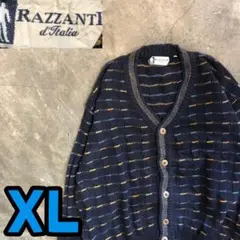 T7380 RAZZANTI ニットカーディガン　イタリア製　古着