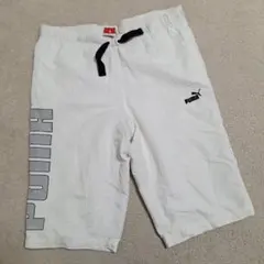 PUMA/プーマ ウエスト紐 ハーフ パンツ【L】ホワイト メンズ
