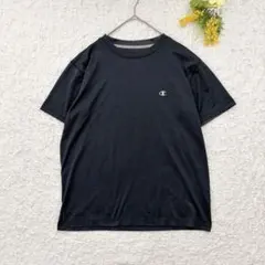 チャンピオン　トレーニングTシャツ　ヴェイパー　L 紺色　吸汗速乾　薄手　ロゴ入のサムネイル