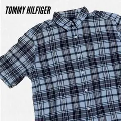 TOMMYHILFIGER トミーヒルフィガー 半袖 チェックシャツ M  19