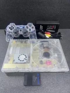 PS2 プレイステーション2 クリスタルホワイト 本体セット【周辺機器新品】