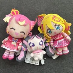 映画キミとアイドルプリキュア♪ コロっとまんまる プリフェイスぬいぐるみ 3種