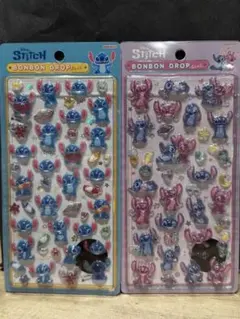 【週末値下げ中】スティッチ ボンボンドロップシール 2シートセット