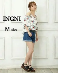 INGNI イング ロールアップ ショートパンツ  ホットパンツ デニム Ｍ