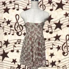 axes femme フラワープリント キャミソールワンピース