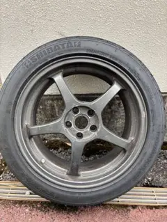 エンケイ　レーシングS 当時物　16インチ 7j+32 タイヤ25年製　バリ溝 エンケイ レーシングS 当時物 16インチ 7j+32 タイヤ25年製 バリ溝