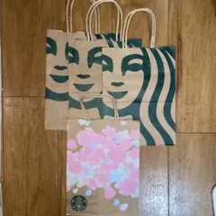 スタバ　桜　紙袋