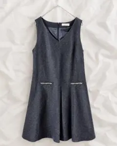 anySis ジャンパースカート　ジャンスカ　M グレー