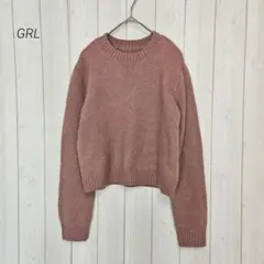 グレイル GRL ショート丈ニットトップス [an1219] ピンク