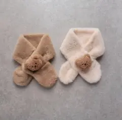 くまのふわふわマフラー