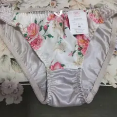 花柄プリント 光沢ショーツ Mサイズ 新品のサムネイル