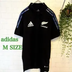 adidas オーランドパイレーツ スカル ポロシャツ M 黒 ボーダー ゴルフ