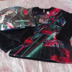 新品　仮面ライダーゼッツ　光るパジャマ　120㎝　クッション付き