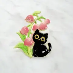 NO 796レジン ヘアゴム ブローチ ハンドメイド 猫ちゃん - メルカリ