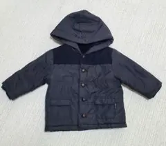 COMME CA ISM　コムサイズム　アウター　 フード付き　80センチ　黒