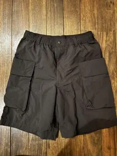 【新品同様】UNIQLO U ユニクロ パラシュートカーゴショーツ ブラック S