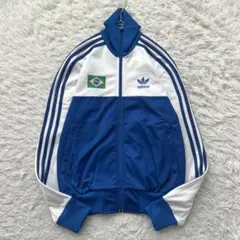 adidas トレフォイルロゴ　ブラジル　ハイネック　トラック　ジャケット
