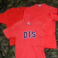 ※最終値下げ　お得　アメリカ製 Tシャツ　オレンジ色　3枚セット　90s　80s